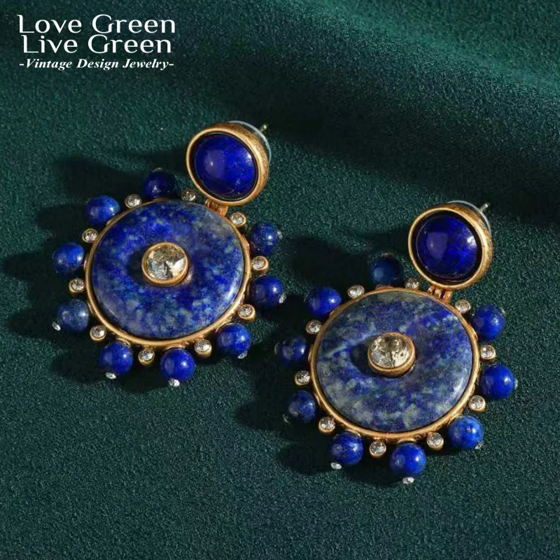 Винтажные серьги-капли из лазурита, большие серьги для женщин, аксессуары, круглый диск, дизайнерские ювелирные изделия, роскошные юбилейные серьги высокого качества
Винтажные серьги-капли из лазурита, большие серьги для женщин, аксессуары, круглый диск, дизайнерские ювелирные изделия, роскошные юбилейные серьги высокого качества