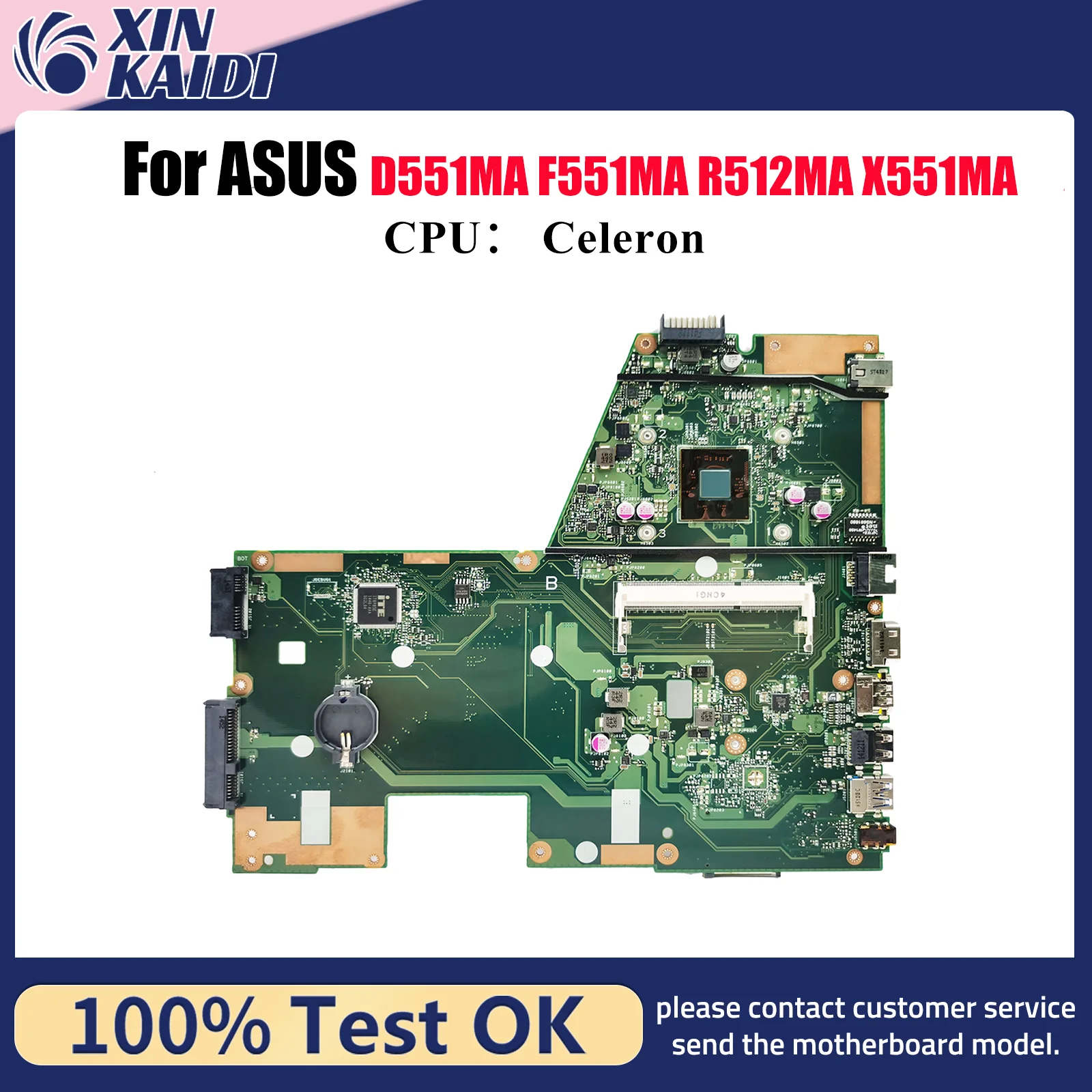 X551MA Материнская плата для ноутбука ASUS VivoBook X551MA R512MA D551MA F551MA X551M Материнская плата для ноутбука с процессором Celeron 100% тестирование ОК
X551MA Материнская плата для ноутбука ASUS VivoBook X551MA R512MA D551MA F551MA X551M Материнская плата для ноутбука с процессором Celeron 100% тестирование ОК