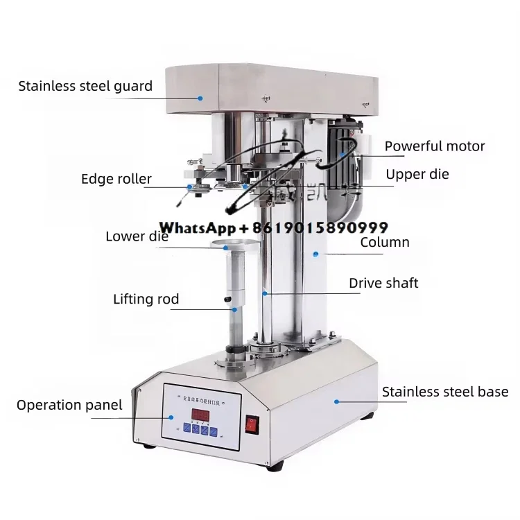 High Speed Canned Meat Canned Fruit Soda Juice Round Plastic Bottle Sealing Machines Aluminum Can Seaming Machinery
High Speed Canned Meat Canned Fruit Soda Juice Round Plastic Bottle Sealing Machines Aluminum Can Seaming Machinery