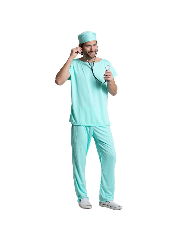 Halloween Men's Doctor Horror Bloodstained Operating Theatre Cosplay Stage Uniform Surgery Suit Set Performance Costume
Halloween Men's Doctor Horror Bloodstained Operating Theatre Cosplay Stage Uniform Surgery Suit Set Performance Costume