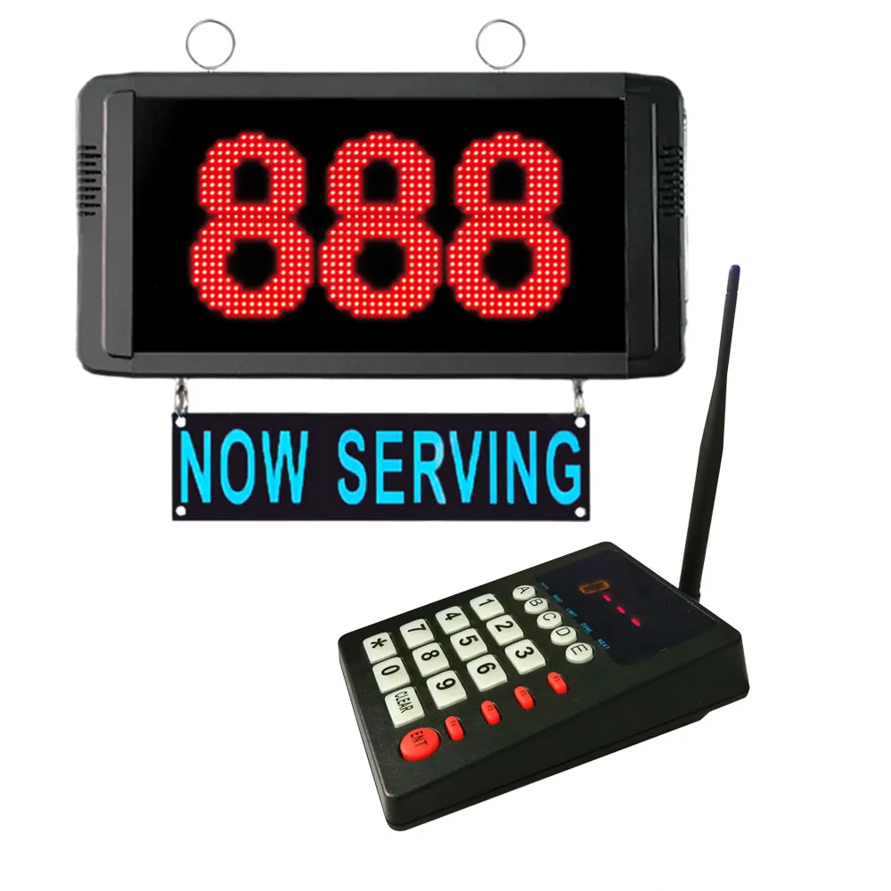 Queue Wireless Calling System Take A Number System with 3-Digit Display and Keyboard Number Calling System for Restaurant School
Queue Wireless Calling System Take A Number System with 3-Digit Display and Keyboard Number Calling System for Restaurant School