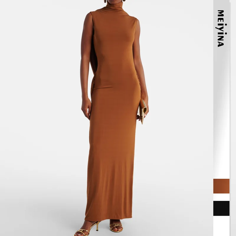 2026 New Women's Solid Color Long Knit Round Neck Fishtail Slim Fit Beautiful Back Dress
2026 New Women's Solid Color Long Knit Round Neck Fishtail Slim Fit Beautiful Back Dress