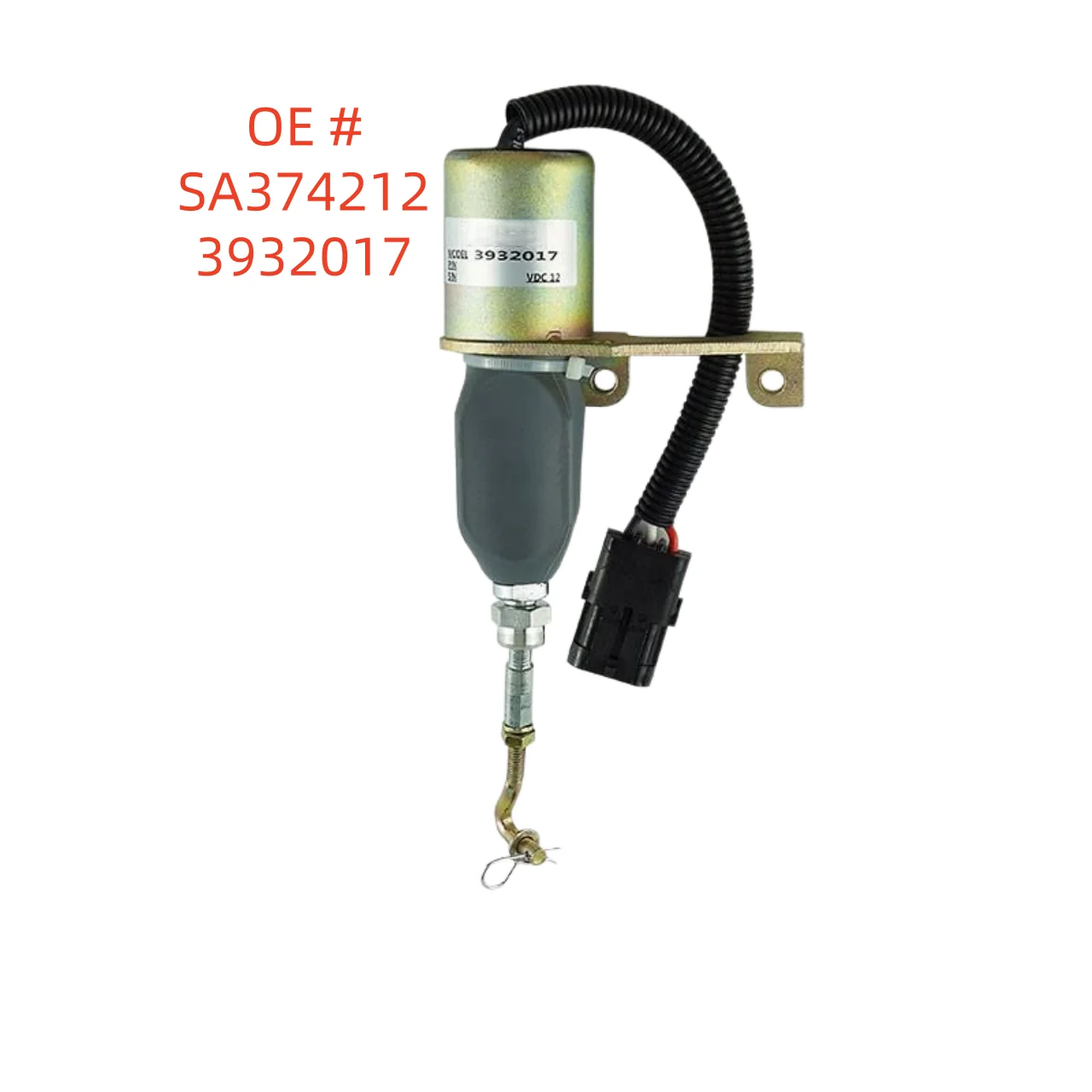 high quality 12V/24V SA374212 3932017 SA-3742-12 DC Stop Solenoid Left Mounted Fuel Shut For Cummins
high quality 12V/24V SA374212 3932017 SA-3742-12 DC Stop Solenoid Left Mounted Fuel Shut For Cummins