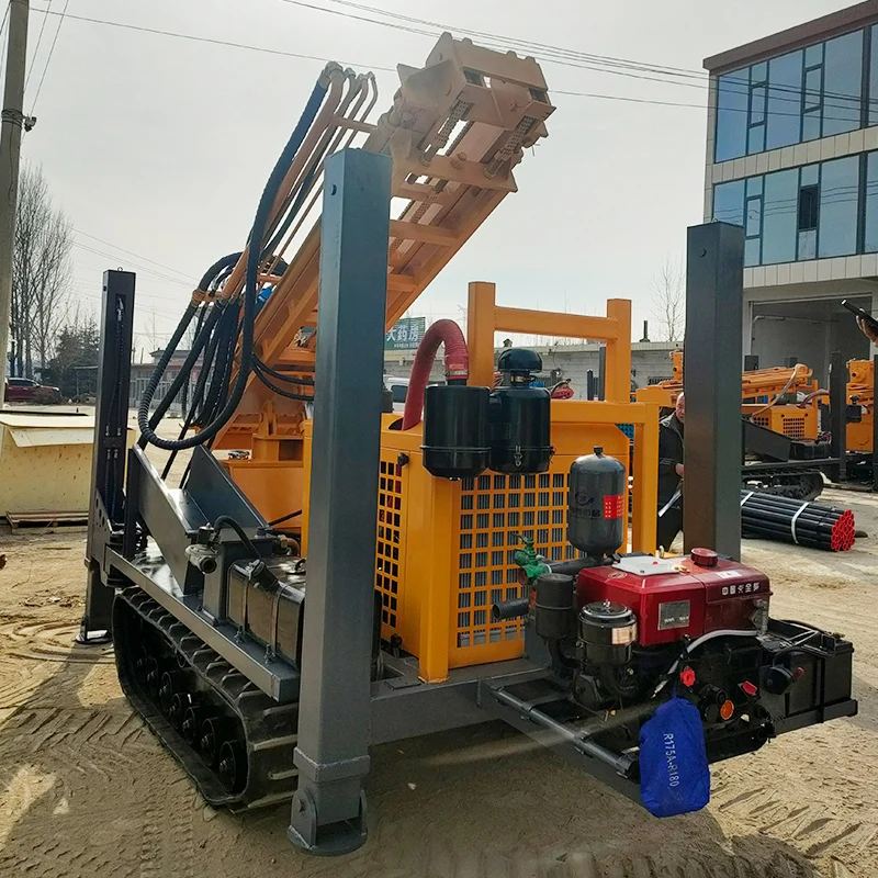 Customized precision diesel water well drill rig, a crawler drilling machine with 160m capacity, accurate hydraulics
Customized precision diesel water well drill rig, a crawler drilling machine with 160m capacity, accurate hydraulics