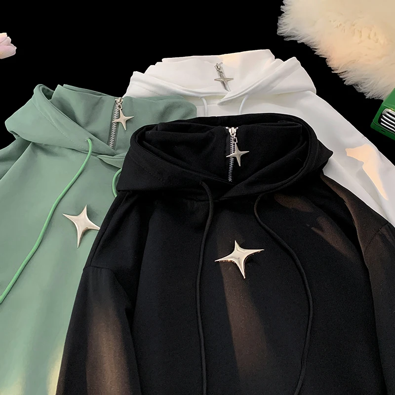 Thickened Fleece Hoodie Sweatshirt Unisex High Collar Winter Heavyweight Half Zip up Jacket Youth Casual Loose Fit Kangaroo P...
Thickened Fleece Hoodie Sweatshirt Unisex High Collar Winter Heavyweight Half Zip up Jacket Youth Casual Loose Fit Kangaroo P...
