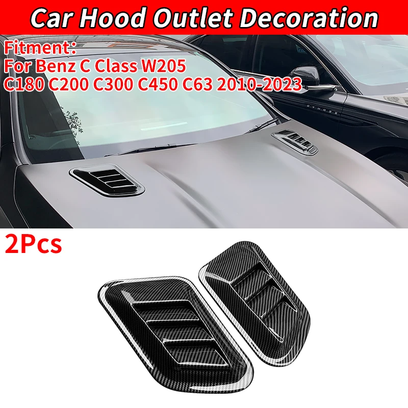 For Benz C Class W205 C180 C200 C450 C63 2010-2023 Car Hood Stickers Exterior Hood Side Air Intake Flow Vent Cover Decorative
For Benz C Class W205 C180 C200 C450 C63 2010-2023 Car Hood Stickers Exterior Hood Side Air Intake Flow Vent Cover Decorative