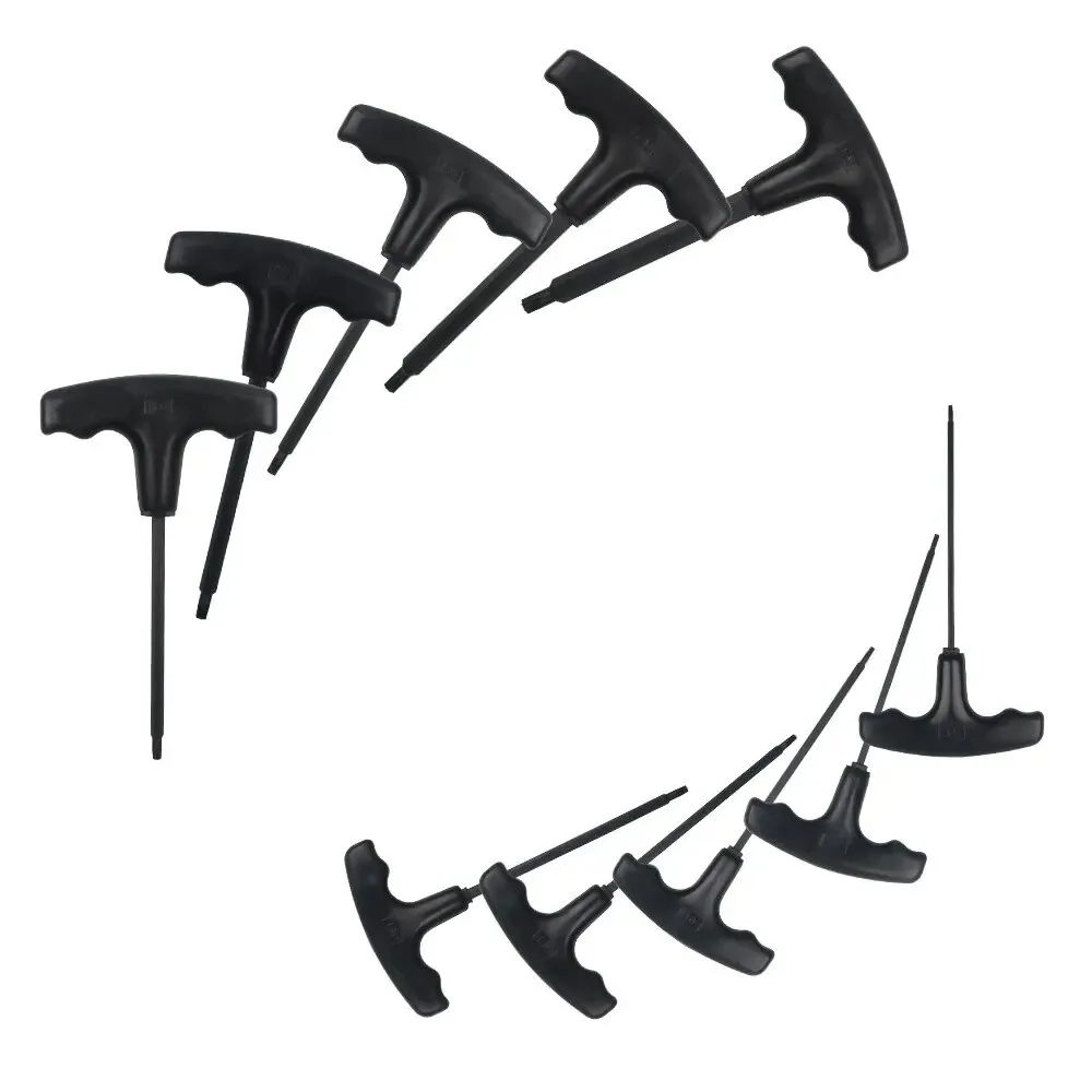 10pcs/set Metal T-Handle Hex Key Set T7-T40 Metric or Inch Torx Wrench Set with Storage Rack Allen Wrench Tool Set
10pcs/set Metal T-Handle Hex Key Set T7-T40 Metric or Inch Torx Wrench Set with Storage Rack Allen Wrench Tool Set