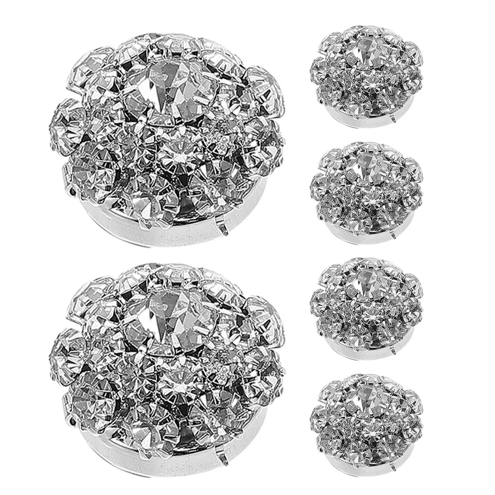 4Pcs Rhinestone Clip-on Button Embellishments Elegant Shirt Cuff Covers for Women Dress Tops Stylish Clothing Decoration
4Pcs Rhinestone Clip-on Button Embellishments Elegant Shirt Cuff Covers for Women Dress Tops Stylish Clothing Decoration