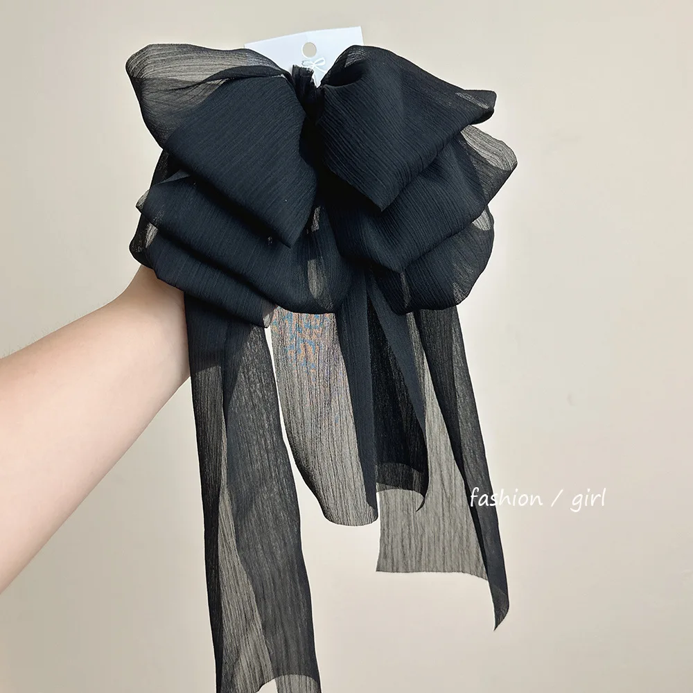 Oversized Chiffon Bow Hair Claw Clip with Ribbon Elegant Back of Head Hair Accessory for Women Daily Beige
Oversized Chiffon Bow Hair Claw Clip with Ribbon Elegant Back of Head Hair Accessory for Women Daily Beige
