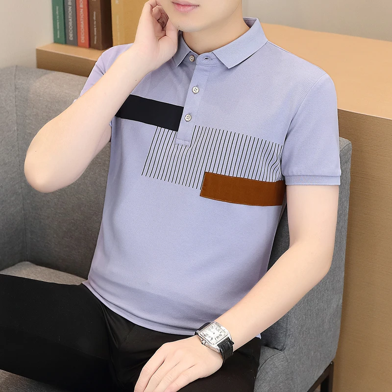 Mens Brand New Design Turn Down Collar Business Anti-wrinkle Man High Quality Shirts Male Tshirt Short Sleeve Polo Polo Shirt
Mens Brand New Design Turn Down Collar Business Anti-wrinkle Man High Quality Shirts Male Tshirt Short Sleeve Polo Polo Shirt