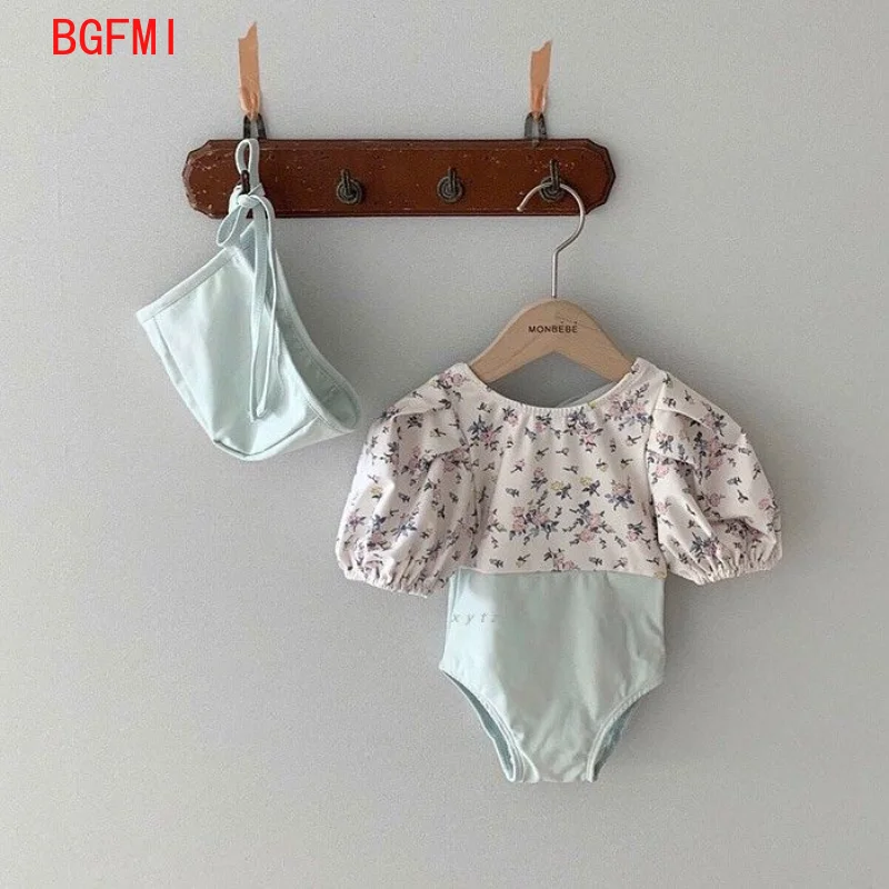 Baby Summer Clothes Children's One-piece Swimsuit Girls' Floral Bubble Sleeve Color Matching Swimsuit Girl Swimwear Swimming Cap
Baby Summer Clothes Children's One-piece Swimsuit Girls' Floral Bubble Sleeve Color Matching Swimsuit Girl Swimwear Swimming Cap