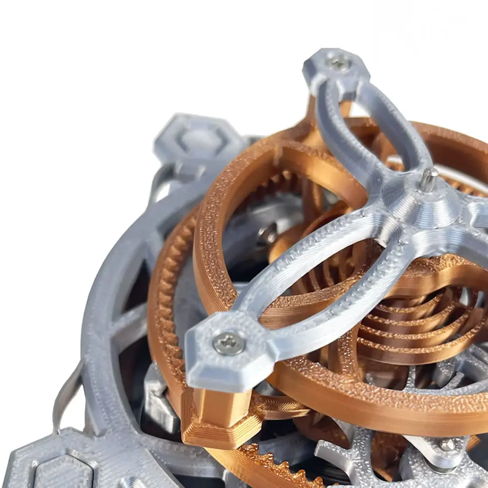 3D Printed Machinery Tourbillon Winding And Rotating, Novel And Trendy Decompression Mechanical Principle
3D Printed Machinery Tourbillon Winding And Rotating, Novel And Trendy Decompression Mechanical Principle
