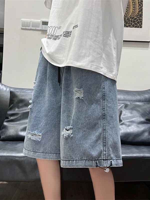 Мужские джинсы свободного кроя American Vibe с прямыми штанинами, модные летние джинсы с эластичной резинкой на талии, повседневные летние джинсы со средней талией
Мужские джинсы свободного кроя American Vibe с прямыми штанинами, модные летние джинсы с эластичной резинкой на талии, повседневные летние джинсы со средней талией