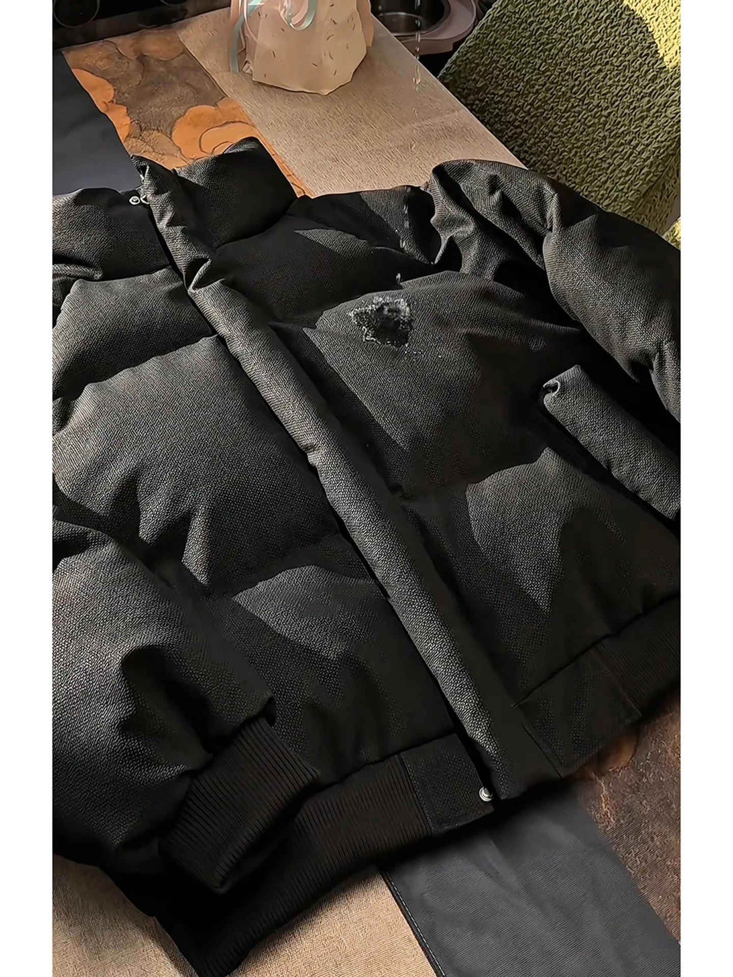 Waterproof Canvas Leather ort Bread Jaet Men's Winter Faionable Thiened Casual Zipper Closure Color Coat
Waterproof Canvas Leather ort Bread Jaet Men's Winter Faionable Thiened Casual Zipper Closure Color Coat