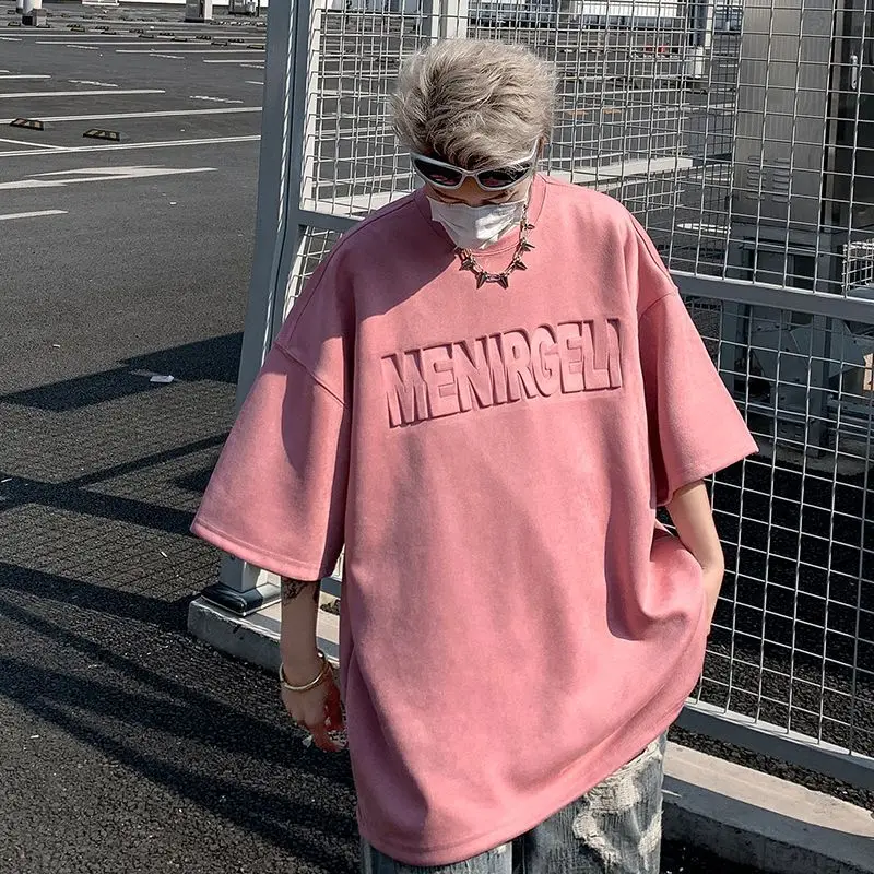 2025 Summer Men's Cotton Casual Sports Loose Letter Printed Comfortable Round Neck Short Sleeve Oversized T Shirt Men Clothing
2025 Summer Men's Cotton Casual Sports Loose Letter Printed Comfortable Round Neck Short Sleeve Oversized T Shirt Men Clothing