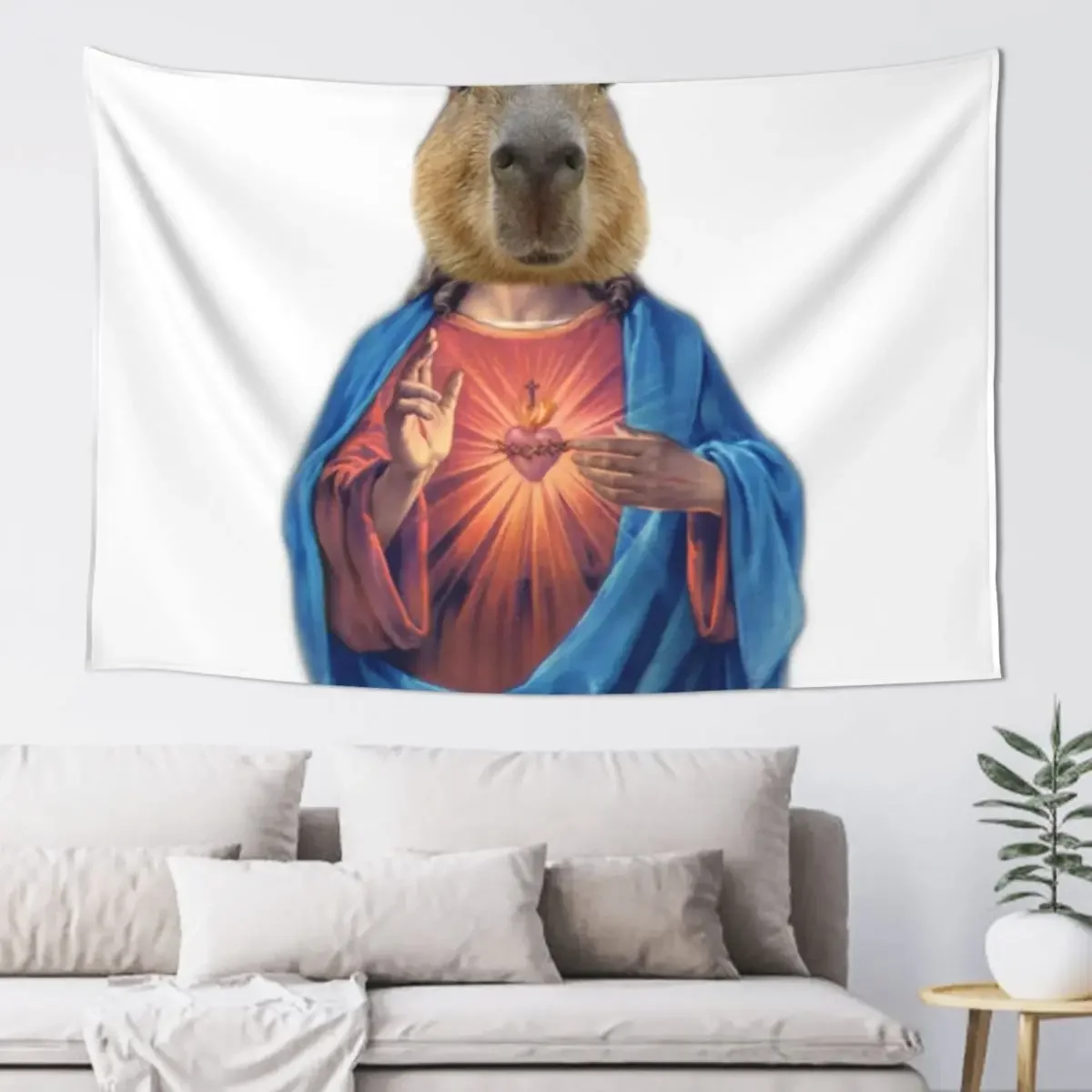 Capybara Jesus Tapestry Funny Wall Hangings Decoration Room Decore Aesthetic Tapestry
Capybara Jesus Tapestry Funny Wall Hangings Decoration Room Decore Aesthetic Tapestry