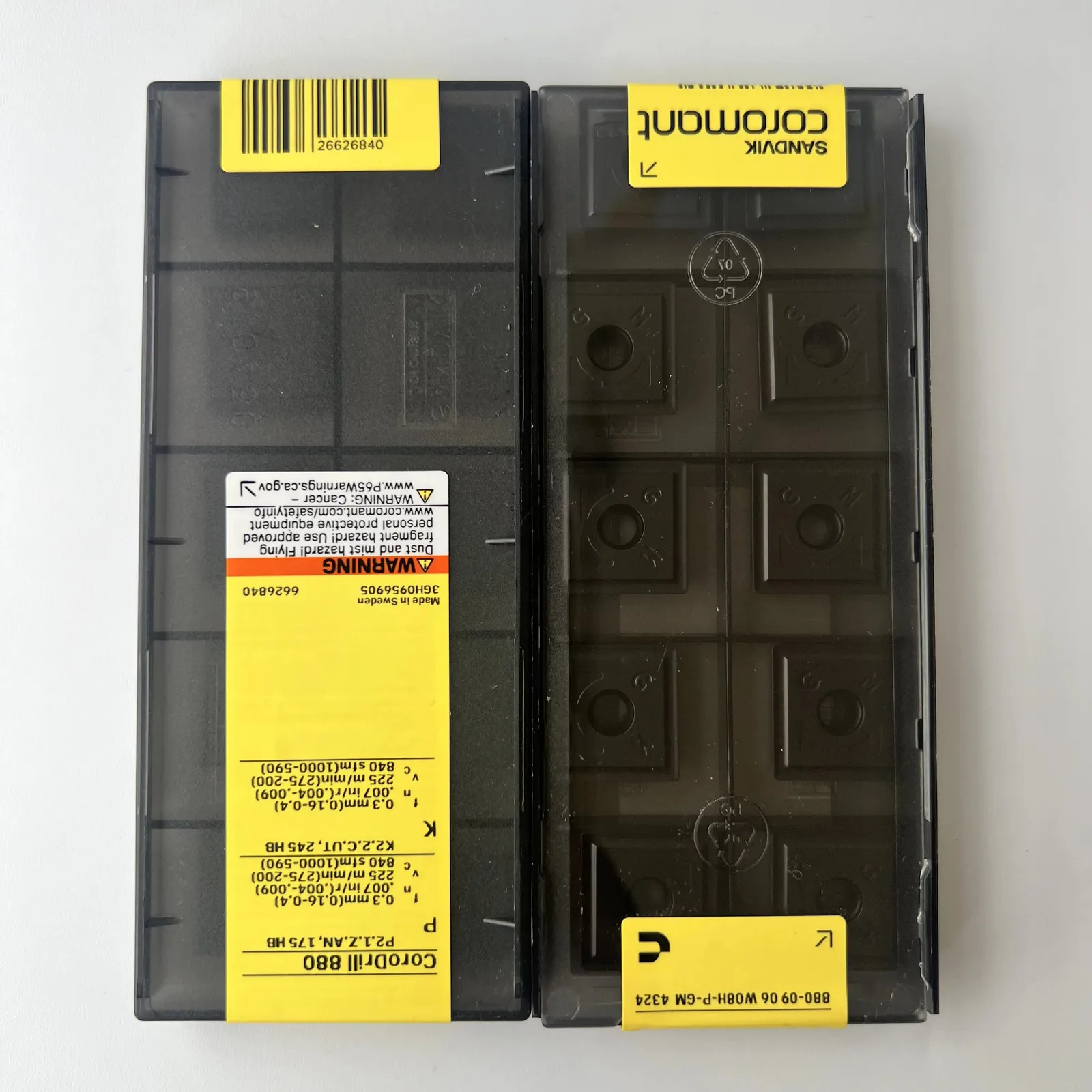 SANDVIK / 880-0906W08H-P-GM 4324 / Лезвие с ЧПУ из твердого сплава, 10 шт.
SANDVIK / 880-0906W08H-P-GM 4324 / Лезвие с ЧПУ из твердого сплава, 10 шт.