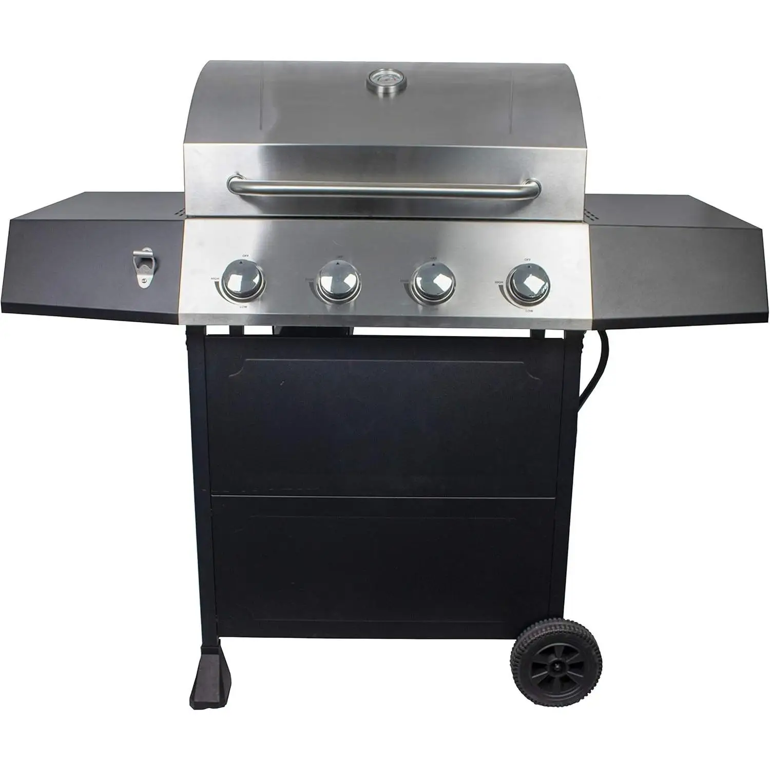 4-Burner Gas Grill, 44,000 BTU Stainless Steel Full Size Propane Grill with Cast Iron Grates, Outdoor Barbecu with Large Space
4-Burner Gas Grill, 44,000 BTU Stainless Steel Full Size Propane Grill with Cast Iron Grates, Outdoor Barbecu with Large Space