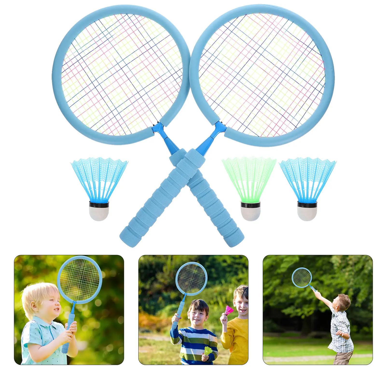 1Set Kids Badminton Racket Set with Balls Lightweight Non-Deformable Handle Ideal for Beginners Outdoor Family Sports Game
1Set Kids Badminton Racket Set with Balls Lightweight Non-Deformable Handle Ideal for Beginners Outdoor Family Sports Game