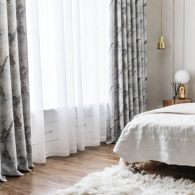 Marble modern minimalist new double non-light printed fabric curtains living room bedroom curtains
Marble modern minimalist new double non-light printed fabric curtains living room bedroom curtains