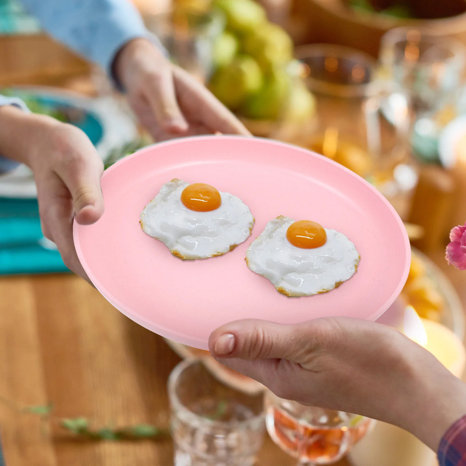 4pcs Unbreakable Dinner Plates Wheat Straw Kitchen Gadgets Camping Snack Dishes Baby Food Display Practical Easy Clean Smooth
4pcs Unbreakable Dinner Plates Wheat Straw Kitchen Gadgets Camping Snack Dishes Baby Food Display Practical Easy Clean Smooth