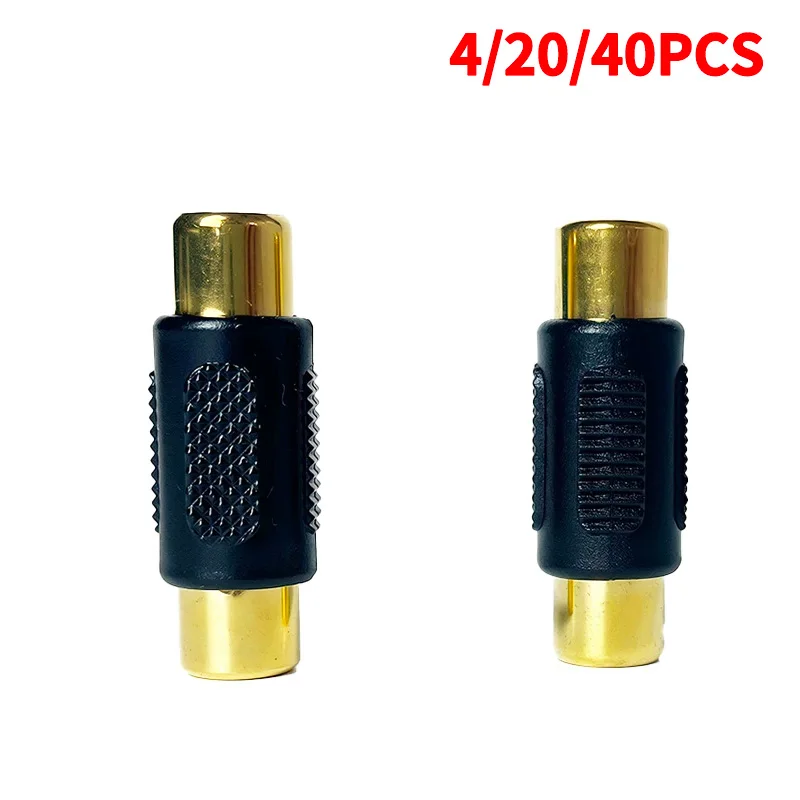 4/20/40PCS RCA Female to Female Coupler Adapter, Gold-Plated AV Connector Extender for Signal Lossless Audio/Video Transmission
4/20/40PCS RCA Female to Female Coupler Adapter, Gold-Plated AV Connector Extender for Signal Lossless Audio/Video Transmission