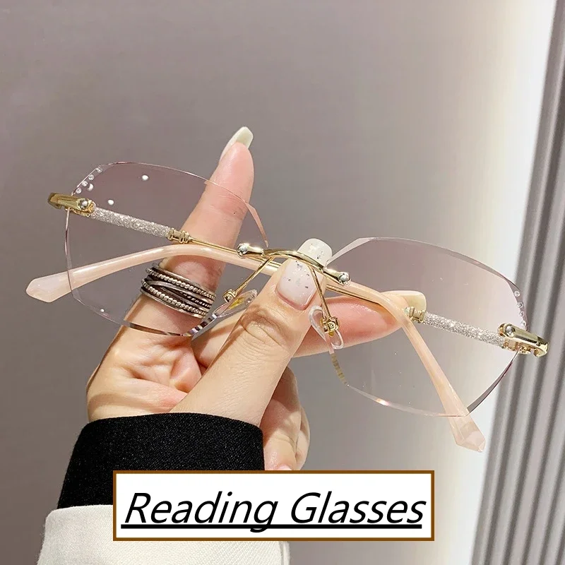New Fashion Blue Light Blocking Reading Glasses Men Women Luxury Rimless Presbyopia Retro Square HD Far Sight Eyewear 0 To +4.0 
New Fashion Blue Light Blocking Reading Glasses Men Women Luxury Rimless Presbyopia Retro Square HD Far Sight Eyewear 0 To +4.0