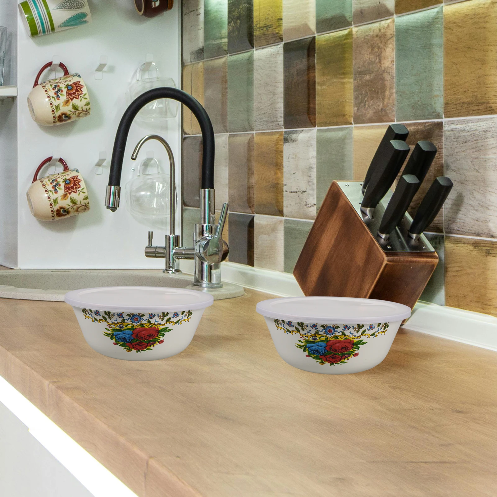 2pcs Enamel Set Kitchen Soup Holder Bowl Food Storage Thick Steady Bowl Kitchenware For Rice Soup
2pcs Enamel Set Kitchen Soup Holder Bowl Food Storage Thick Steady Bowl Kitchenware For Rice Soup