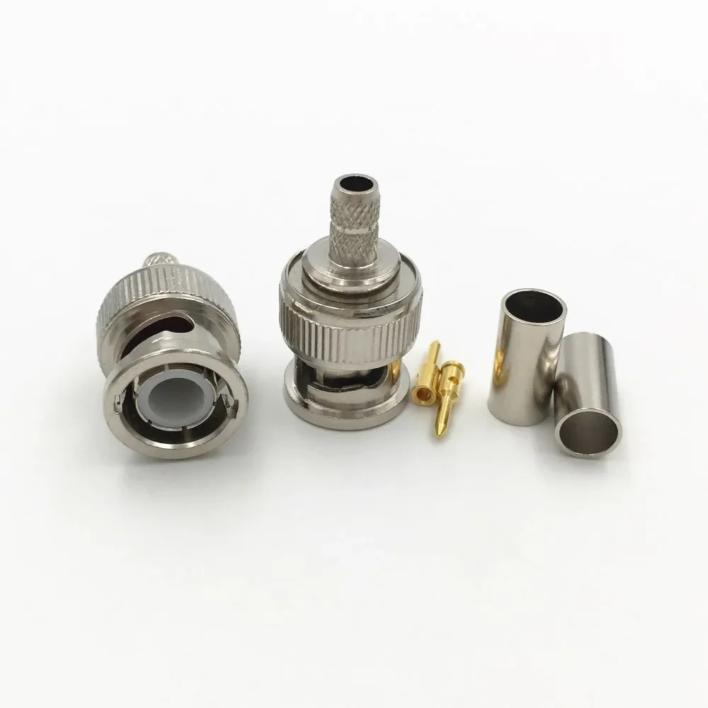 ESCAM 10Pcs Brass 3 in 1 BNC Male Q9 Crimp RG58 RG142 RG400 LMR195 RF Coax Cable Straight Connector for CCTV Cameras
ESCAM 10Pcs Brass 3 in 1 BNC Male Q9 Crimp RG58 RG142 RG400 LMR195 RF Coax Cable Straight Connector for CCTV Cameras