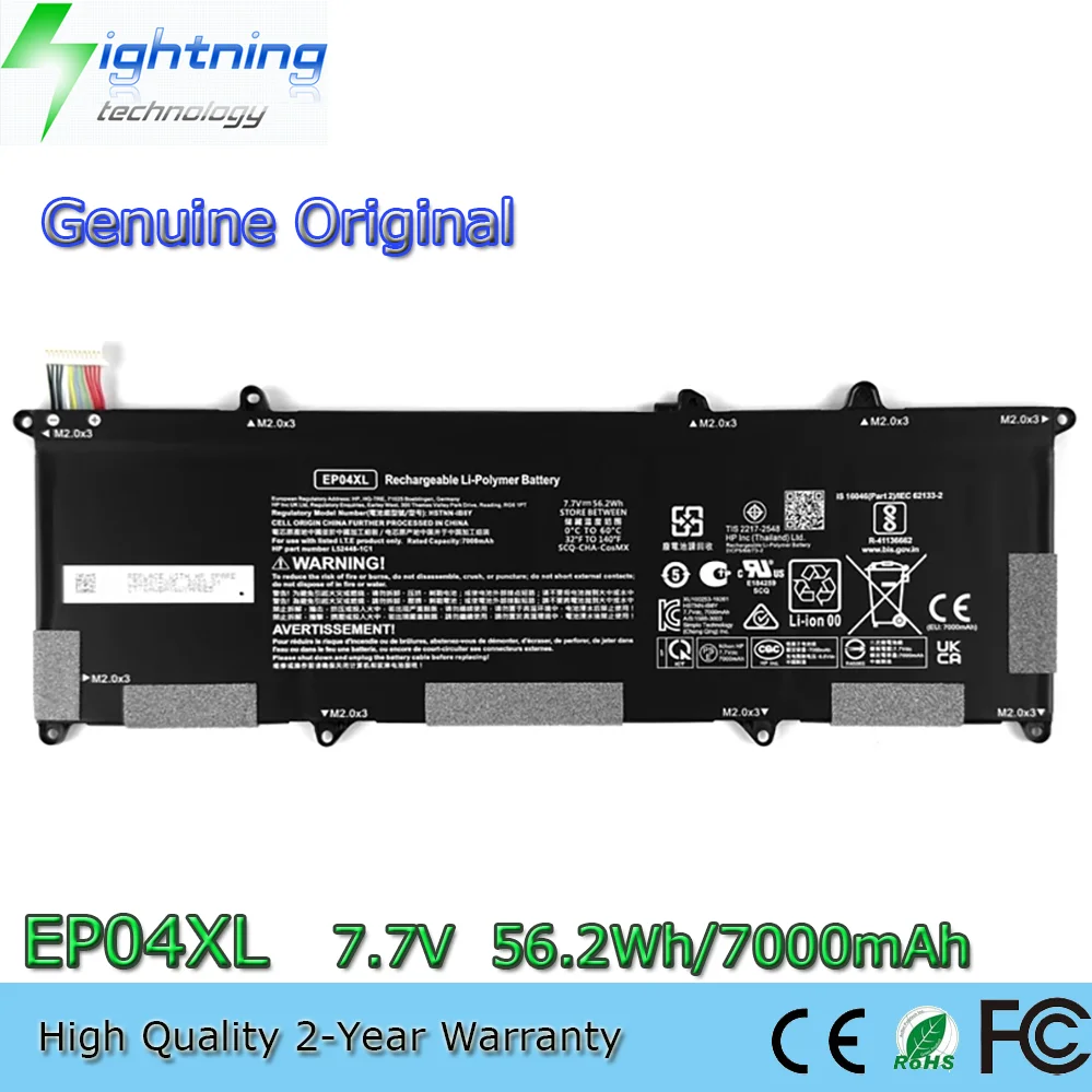 Genuine EP04XL Battery for HP Elite Dragonfly G1 G2 HSTNN-IB8Y BB9J EP04056XL
Genuine EP04XL Battery for HP Elite Dragonfly G1 G2 HSTNN-IB8Y BB9J EP04056XL