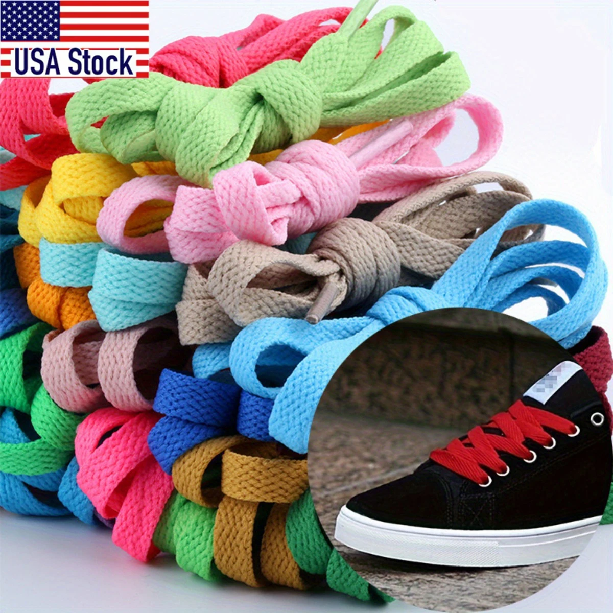 20Pcs(10pairs)/Set Multicolor Durable Replacement Flat Shoelaces for Sports Shoes, Boots, Sneakers
20Pcs(10pairs)/Set Multicolor Durable Replacement Flat Shoelaces for Sports Shoes, Boots, Sneakers