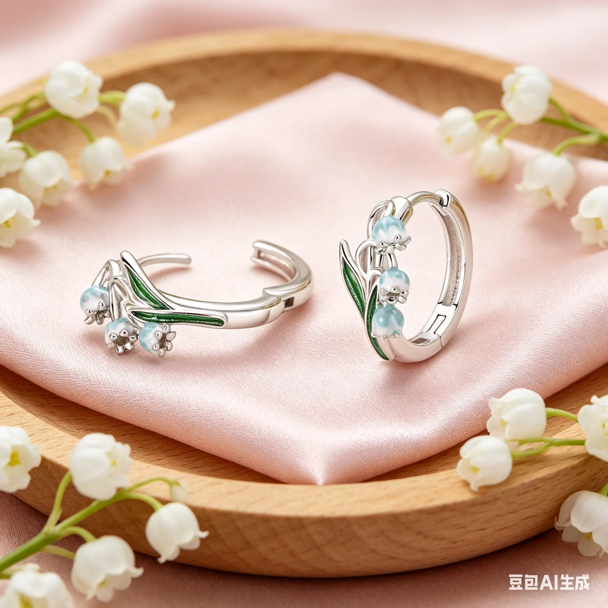 Hoop Earring For Woman 925 Sterling Silver Lily Of The Valley Flower Fit Original Jewelry Diy
Hoop Earring For Woman 925 Sterling Silver Lily Of The Valley Flower Fit Original Jewelry Diy
