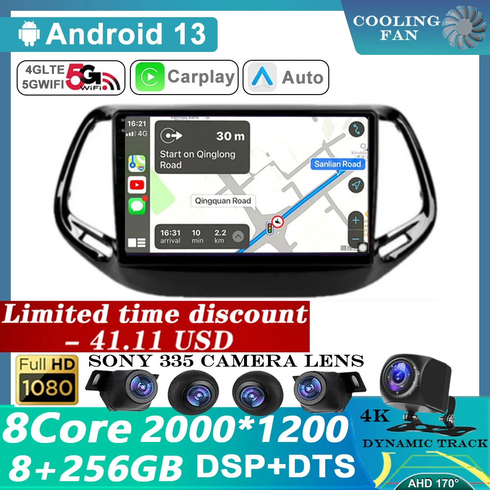 Android 13 Carplay 360 камера для Jeep Compass 2017 2018 2019 головное устройство видеоплеер Автомагнитола мультимедийный монитор GPS
Android 13 Carplay 360 камера для Jeep Compass 2017 2018 2019 головное устройство видеоплеер Автомагнитола мультимедийный монитор GPS