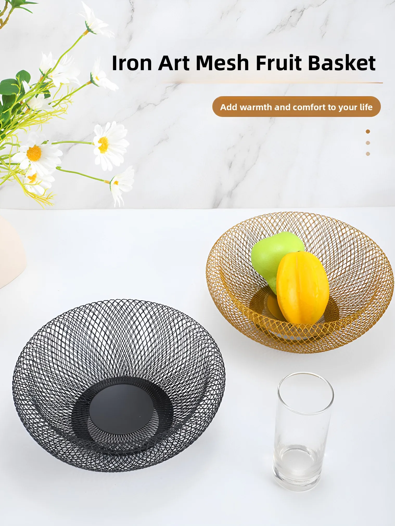 Modern Creative Double Layer Iron Art Fruit Basket Home Use Sna Candy Storage Kitchen Table New Chinese Sle Wire Me Basket
Modern Creative Double Layer Iron Art Fruit Basket Home Use Sna Candy Storage Kitchen Table New Chinese Sle Wire Me Basket