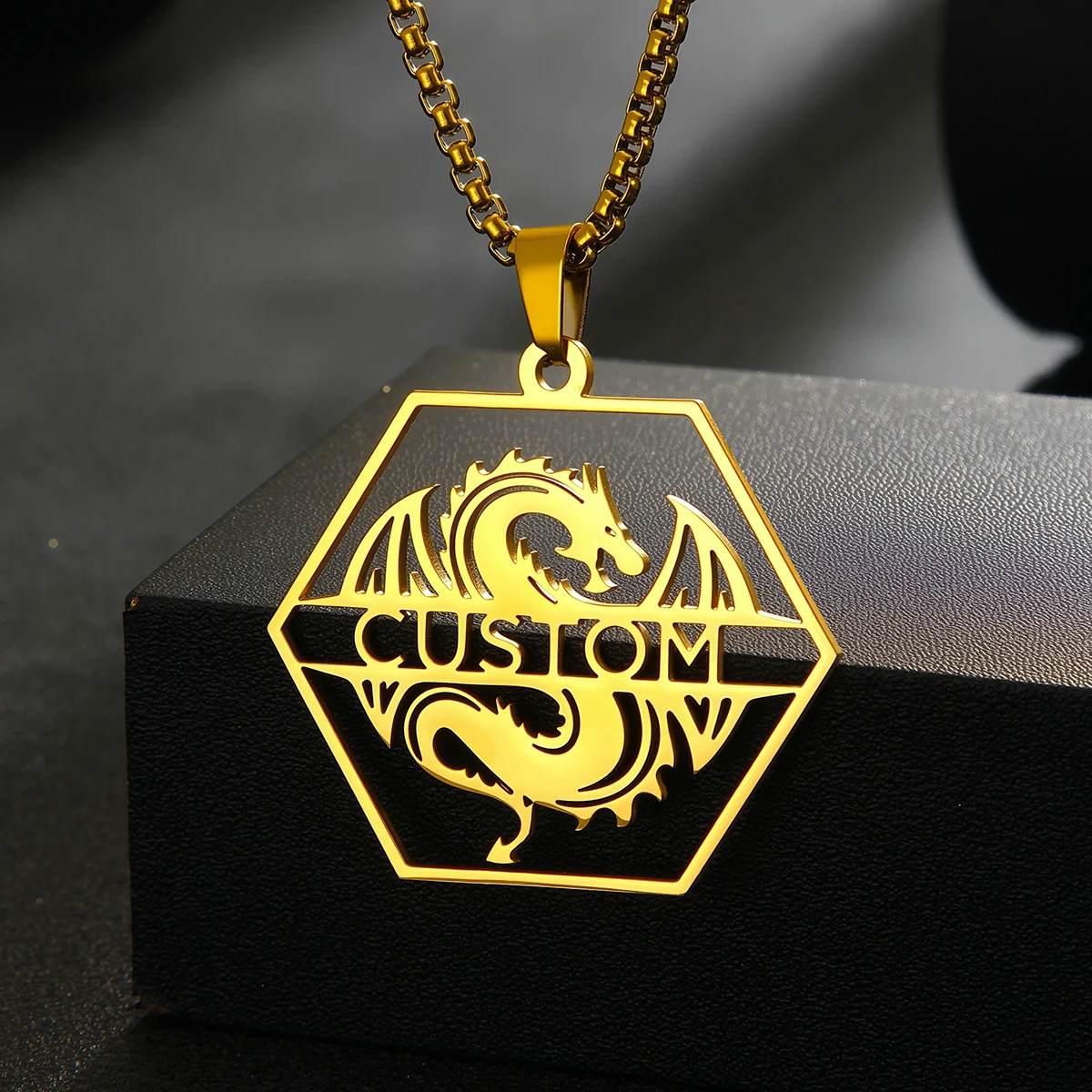 Customized Name Dragon Men Necklace For Women Mens Stainless Steel Jewelry Personalized Nameplate Pendant Necklaces Gift
Customized Name Dragon Men Necklace For Women Mens Stainless Steel Jewelry Personalized Nameplate Pendant Necklaces Gift