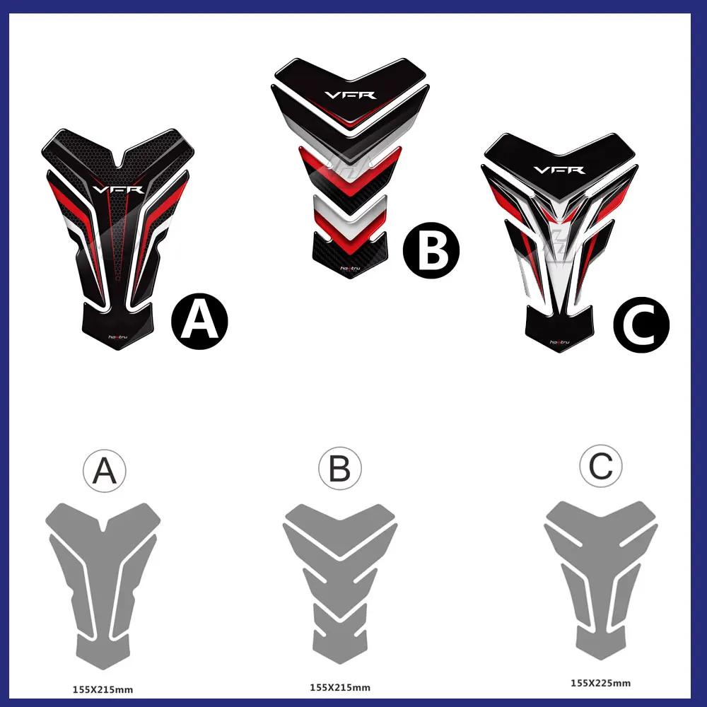 For Honda VFR VFR400 VFR800 X/F VFR1200F 3D Resin Motorcycle Tank Pad Protector Sticker
For Honda VFR VFR400 VFR800 X/F VFR1200F 3D Resin Motorcycle Tank Pad Protector Sticker