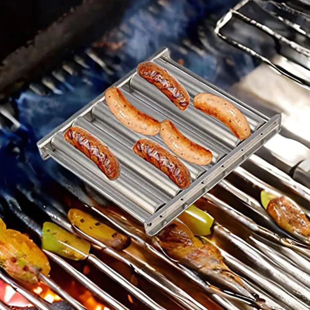 Hot Dog Grill Sausage Roller Stainless Steel BBQ Rack Outdoor Camping Lightweight Reusable Practical Design Sturdy Structure
Hot Dog Grill Sausage Roller Stainless Steel BBQ Rack Outdoor Camping Lightweight Reusable Practical Design Sturdy Structure
