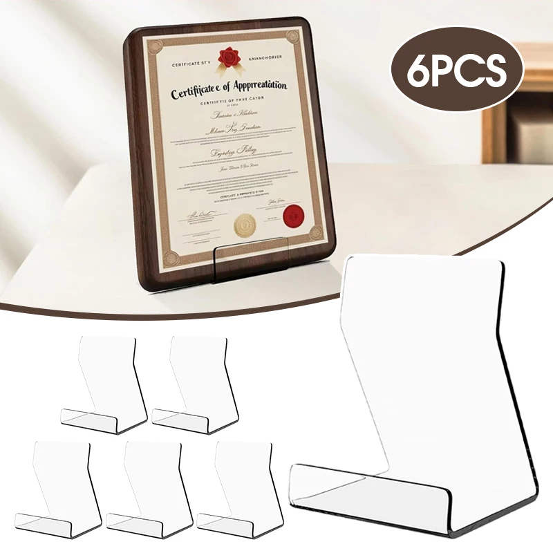 6Pcs Transparent Display Stand Book for Shelf Desktop Bookshelf Acrylic Clear Storage Office Photo Frame Plate Record Holder
6Pcs Transparent Display Stand Book for Shelf Desktop Bookshelf Acrylic Clear Storage Office Photo Frame Plate Record Holder