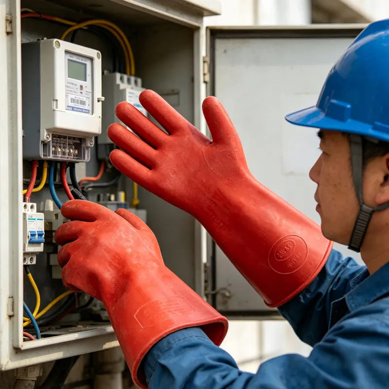 12kv High Voltage Insulating Gloves Anti-electricity Safety Protective Works Gloves High Voltage Electrical Insulating Gloves
12kv High Voltage Insulating Gloves Anti-electricity Safety Protective Works Gloves High Voltage Electrical Insulating Gloves