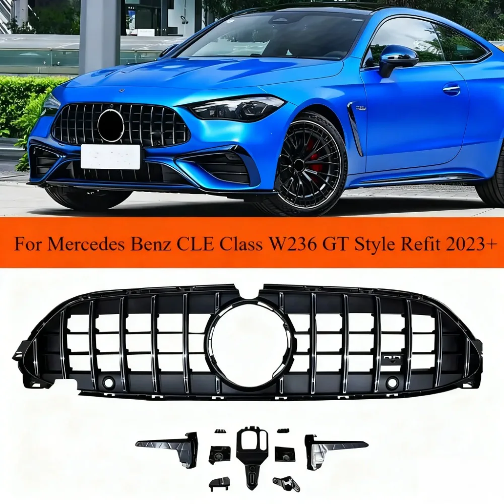GT Style 2023+ For Mercedes Benz CLE Class W236 CLE200 CLE220 CLE300 CLE450 CLE53 Front Bumper Grille Inlet Radiator Mesh Grills
GT Style 2023+ For Mercedes Benz CLE Class W236 CLE200 CLE220 CLE300 CLE450 CLE53 Front Bumper Grille Inlet Radiator Mesh Grills