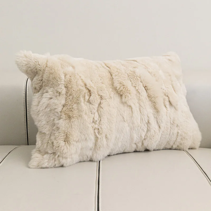 High-end Soft Cushion Cover 30x50cm Modern Simple Beige Green Pink Grey Otter Rabbit Fur Waist Pillow Cover For Home Sofa Bed
High-end Soft Cushion Cover 30x50cm Modern Simple Beige Green Pink Grey Otter Rabbit Fur Waist Pillow Cover For Home Sofa Bed