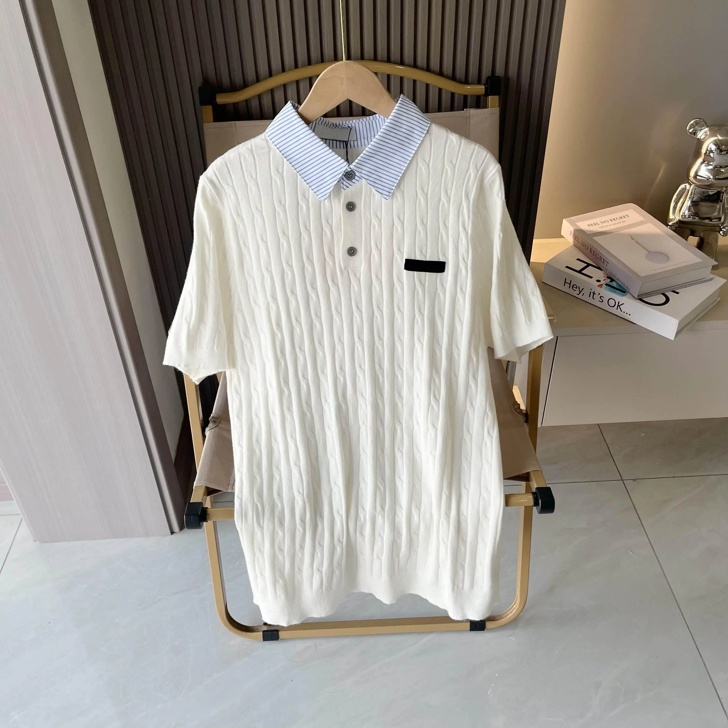 Summer Ladies Knit Polo Top, Classic Collared Short Sleeve Shirt, Fashion Soft Blouse for Office Commute & Casual Daily Wear
Summer Ladies Knit Polo Top, Classic Collared Short Sleeve Shirt, Fashion Soft Blouse for Office Commute & Casual Daily Wear