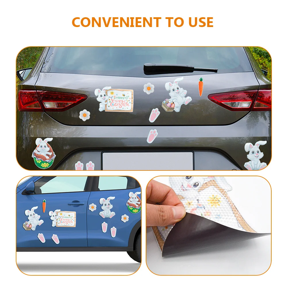 11Pcs Reflective Easter Car Magnets Bunny Carrot Stickers for Refrigerator Garage Home Decoration Party Supplies
11Pcs Reflective Easter Car Magnets Bunny Carrot Stickers for Refrigerator Garage Home Decoration Party Supplies