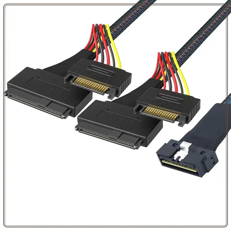 Надежный кабель PCI-E Slimline SAS SFF-8654 8I для двойного SSD SFF-8639 U.2 NVME с высокоскоростной передачей данных SATA Power, PCI-E Sliml
Надежный кабель PCI-E Slimline SAS SFF-8654 8I для двойного SSD SFF-8639 U.2 NVME с высокоскоростной передачей данных SATA Power, PCI-E Sliml