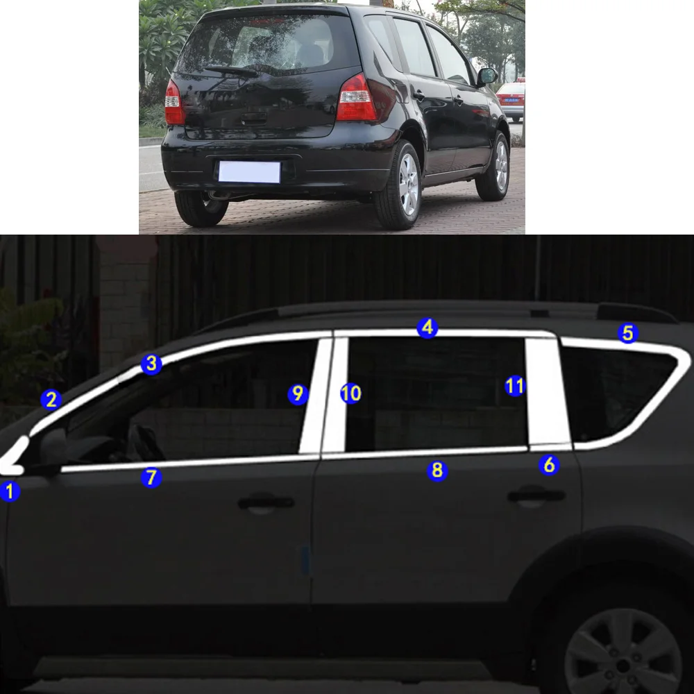 Car Sticker Garnish Pillar Window Middle Strip Trim Frame Hoods For Nissan Livna Livina 2007 2008 2009 2010 2011 2012
Car Sticker Garnish Pillar Window Middle Strip Trim Frame Hoods For Nissan Livna Livina 2007 2008 2009 2010 2011 2012