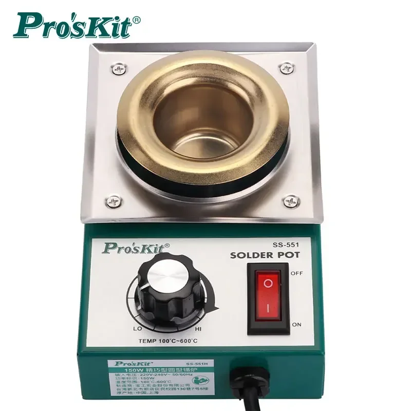Proskit SS-551H 150W power soldering pot electric melting tin small electrician hot pot soldering artifact hanging soldering f
Proskit SS-551H 150W power soldering pot electric melting tin small electrician hot pot soldering artifact hanging soldering f