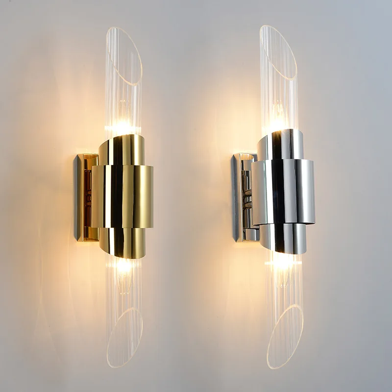 Modern Glass LED Wall Lamp for Bedroom Bedside Metal Gold Silver Wall Sconce Living Room Stairs Bathroom Mirror Light Fixtures
Modern Glass LED Wall Lamp for Bedroom Bedside Metal Gold Silver Wall Sconce Living Room Stairs Bathroom Mirror Light Fixtures