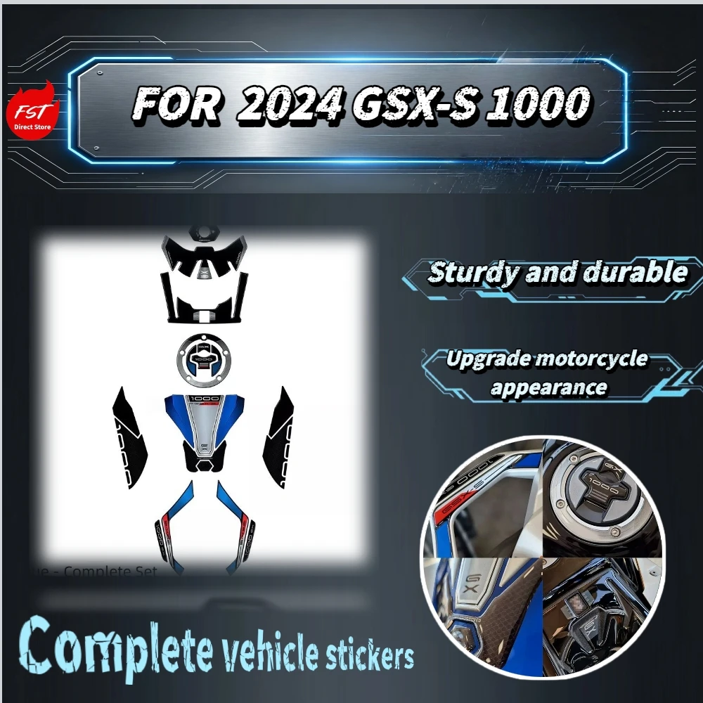 For GSX-S 1000 GX 2024 Full Set 3D Epoxy Tank Decals Anti Slip Fuel Tank Guard Complete Body Graphic Mod Accessories
For GSX-S 1000 GX 2024 Full Set 3D Epoxy Tank Decals Anti Slip Fuel Tank Guard Complete Body Graphic Mod Accessories