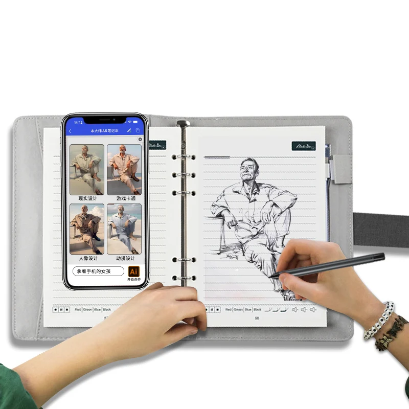 Wholesale Master Ben A5 Smart Journal Notebook Portable Art Sketch Book With Smart Pen for Drawing
Wholesale Master Ben A5 Smart Journal Notebook Portable Art Sketch Book With Smart Pen for Drawing