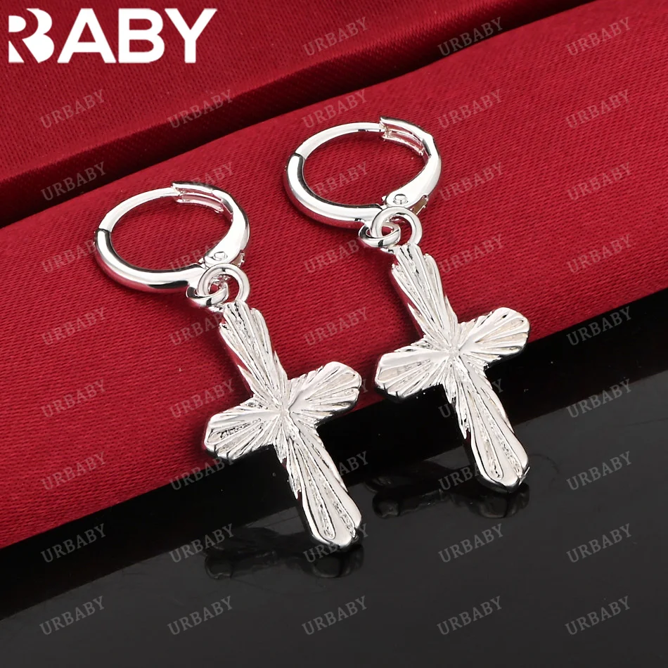 URBABY серьги из стерлингового серебра 925 пробы, текстурированные серьги-капли с крестом для женщин, ювелирные изделия, модная вечеринка и повседневная одежда
URBABY серьги из стерлингового серебра 925 пробы, текстурированные серьги-капли с крестом для женщин, ювелирные изделия, модная вечеринка и повседневная одежда